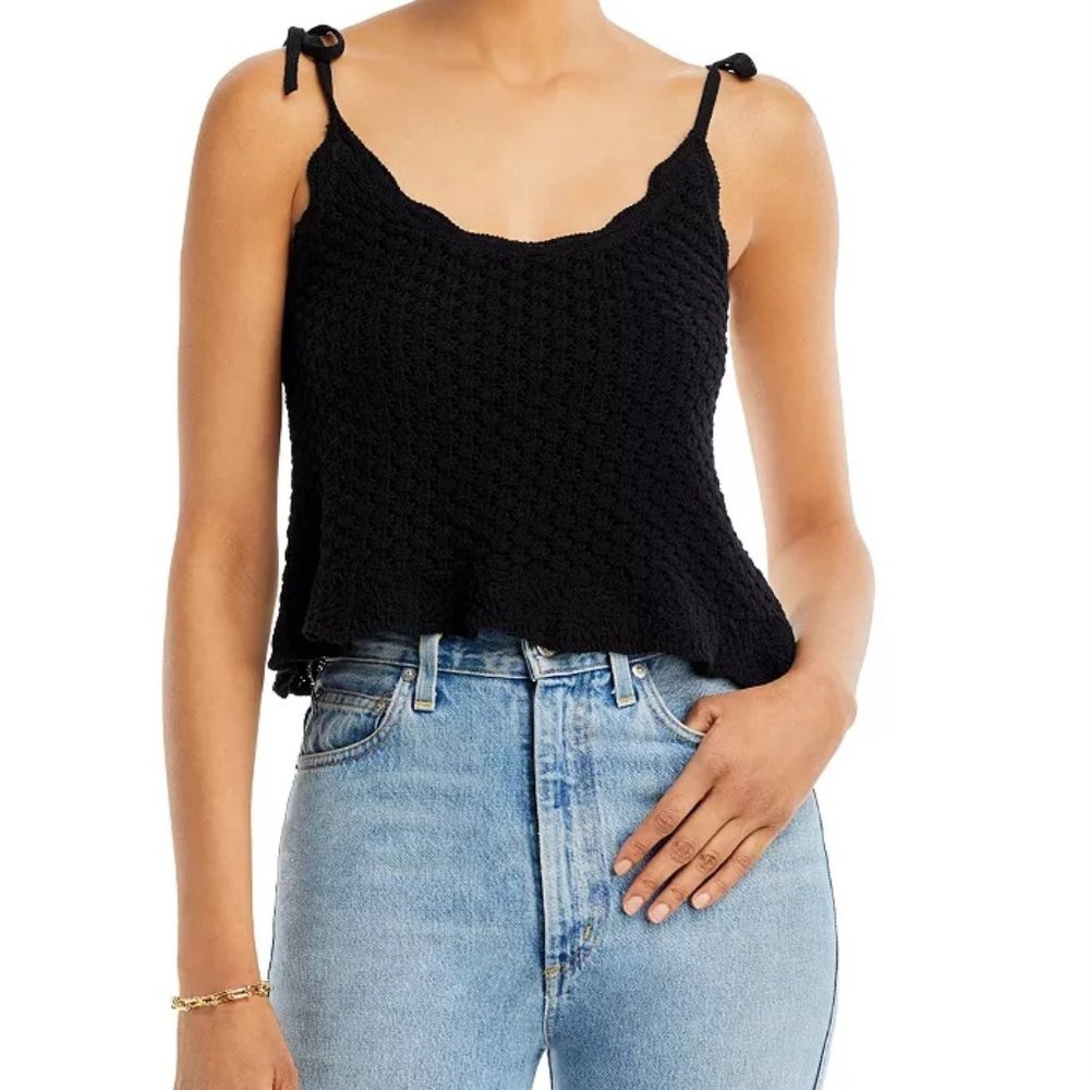 NWT AQUA BRAND CROCHET CAMI TOP